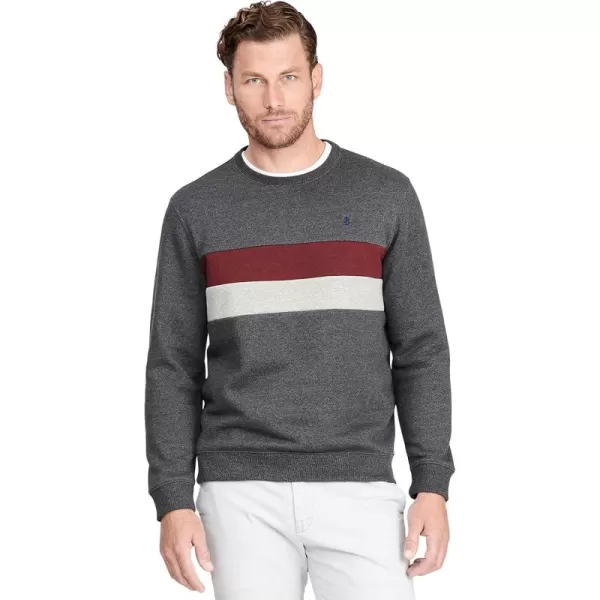 IZOD Men Advantage Performance Crewneck Fleece Pullover Sweatshirt