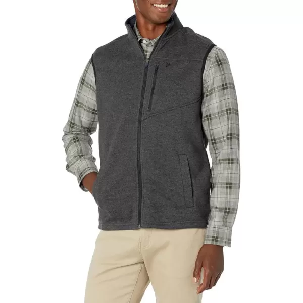IZOD Men's Advantage Performance Full Zip Sweater Fleece Vest