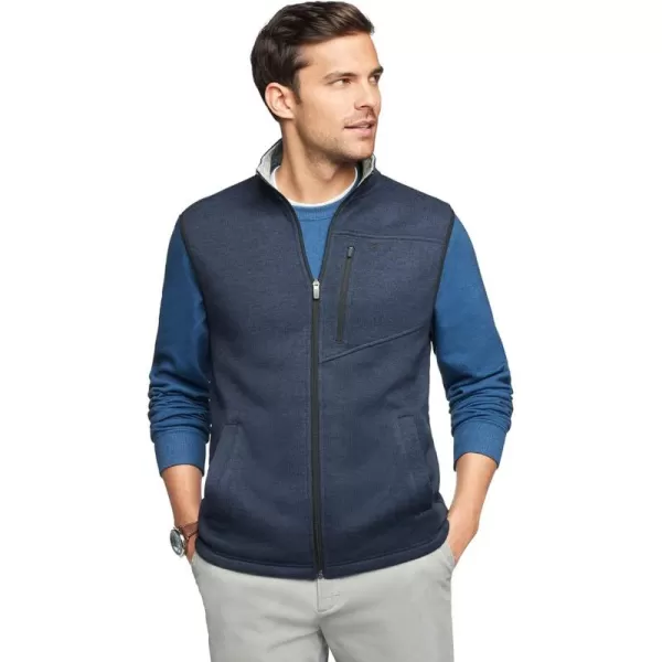 IZOD Men's Advantage Performance Full Zip Sweater Fleece Vest