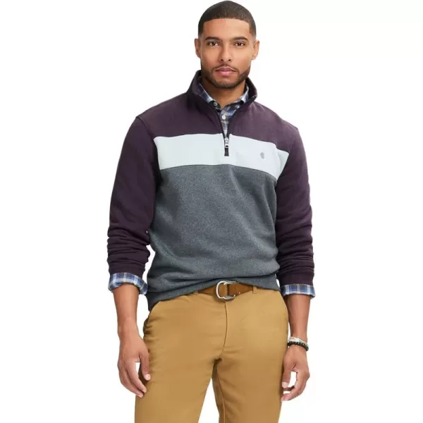 IZOD Men's Advantage Performance Quarter Zip Fleece Pullover Sweatshirt