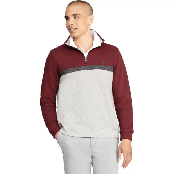 IZOD Men's Advantage Performance Quarter Zip Fleece Pullover Sweatshirt