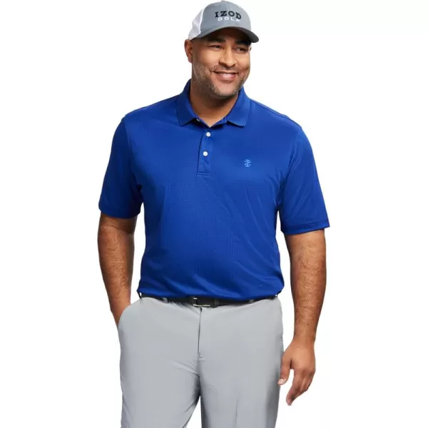 IZOD Men's Big and Tall Performance Golf Grid Polo
