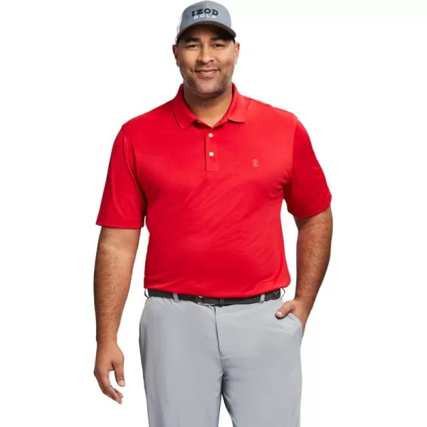 IZOD Men's Big and Tall Performance Golf Grid Polo