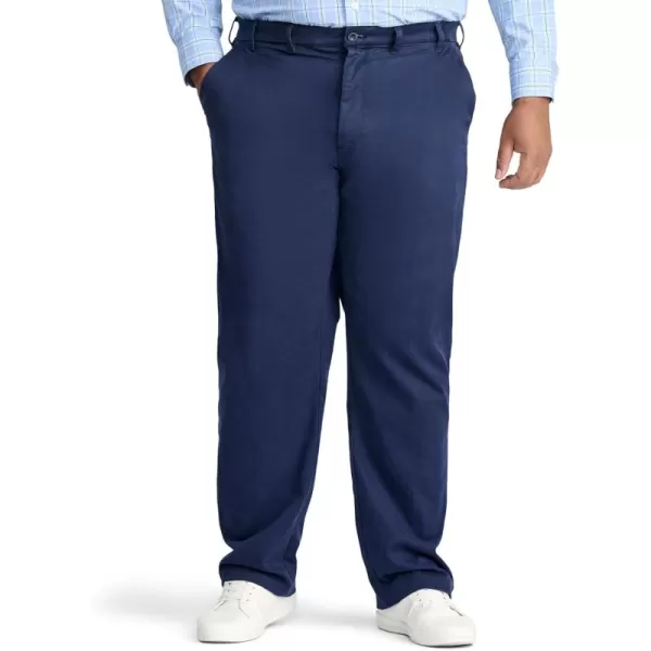 IZOD Men's Big and Tall Performance Stretch Flat Front Pant