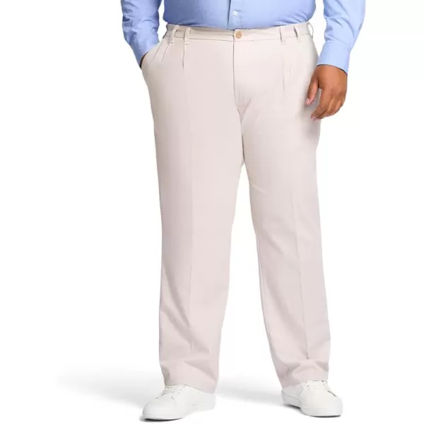 IZOD Men's Big and Tall Performance Stretch Pleated Pant