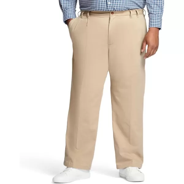 IZOD Men's Big and Tall Performance Stretch Pleated Pant