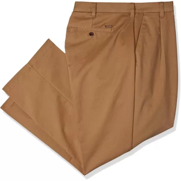 IZOD Men's Big and Tall Performance Stretch Pleated Pant
