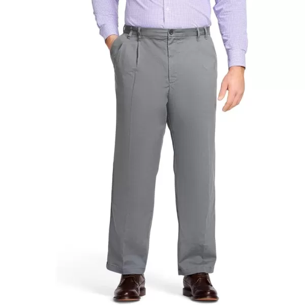 IZOD Men's Big and Tall Performance Stretch Pleated Pant