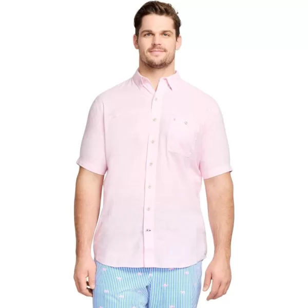 IZOD Men's Big and Tall Saltwater Dockside Short Sleeve Button Down Shirt