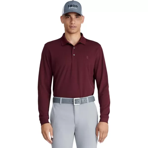 IZOD Men's Golf Long Sleeve Tournament Polo