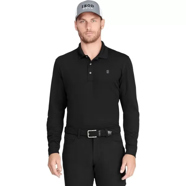 IZOD Men's Golf Long Sleeve Tournament Polo