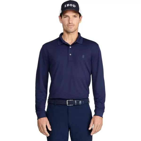 IZOD Men's Golf Long Sleeve Tournament Polo
