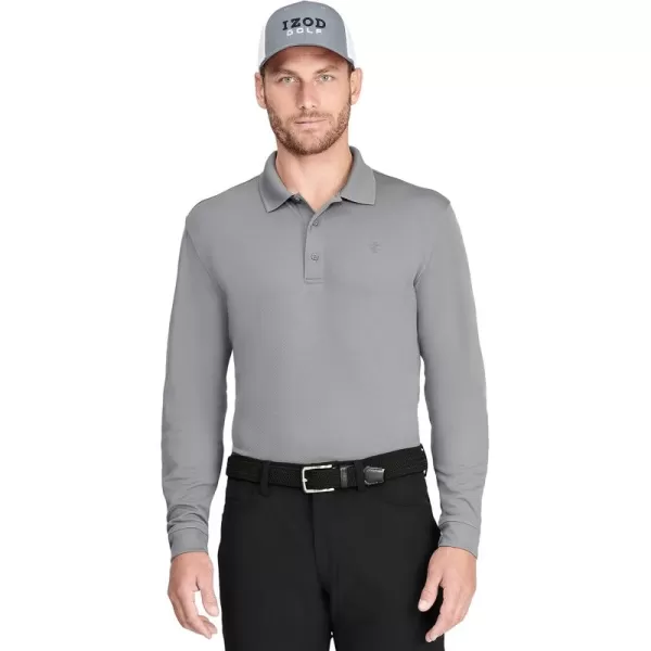 IZOD Men's Golf Long Sleeve Tournament Polo