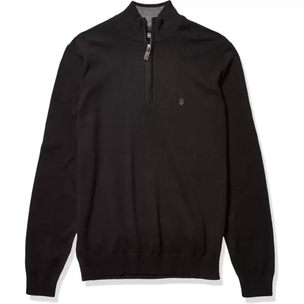 IZOD Men's Premium Essentials Quarter Zip Solid 12 Gauge Sweater