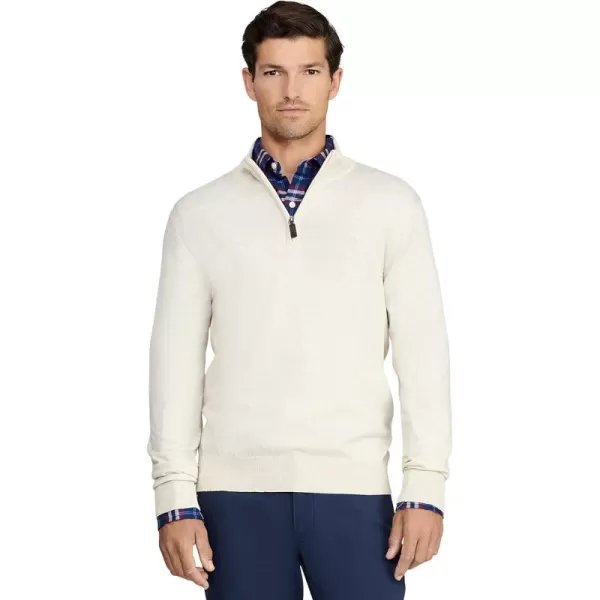 IZOD Men's Premium Essentials Quarter Zip Solid 12 Gauge Sweater