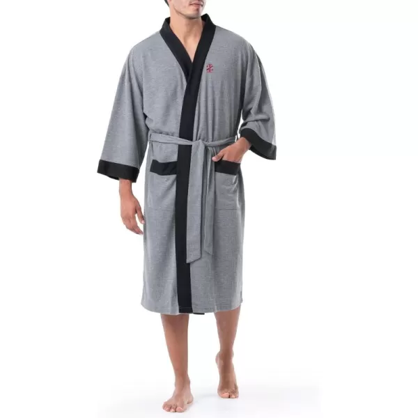 IZOD Men's Waffle Knit Kimono Robe