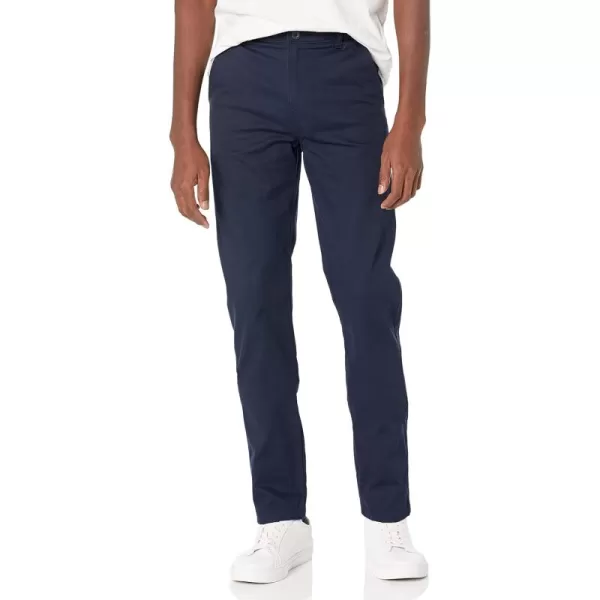 IZOD Men's Young Uniform Twill Khaki Pants, Flat Front &amp; Comfortable Waistband, Stretch Fabric