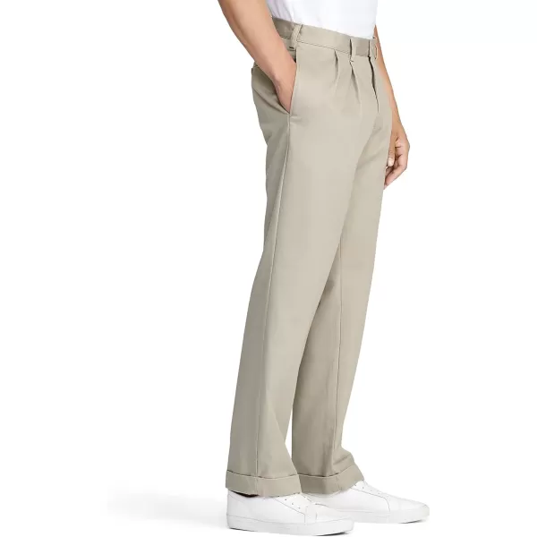 IZOD Men's American Chino Double Pleated Classic Fit Pant