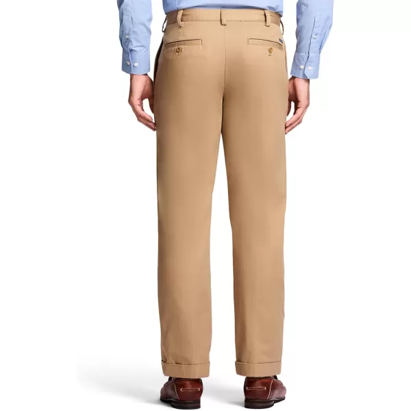 IZOD Men's American Chino Double Pleated Classic Fit Pant
