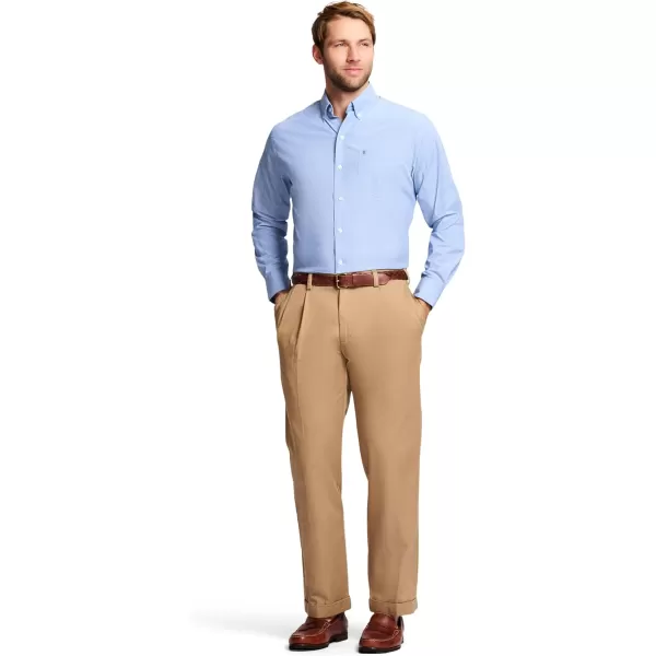 IZOD Men's American Chino Double Pleated Classic Fit Pant