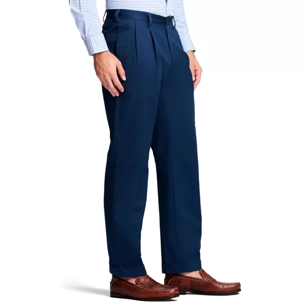 IZOD Men's American Chino Double Pleated Classic Fit Pant
