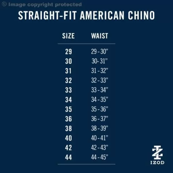 IZOD Men's American Chino Flat Front Straight Fit Pant