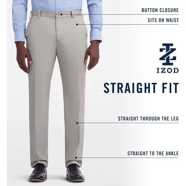 IZOD Men's American Chino Flat Front Straight Fit Pant
