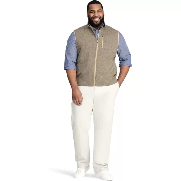 IZOD Men's Big and Tall Advantage Performance Full Zip Sweater Fleece Vest
