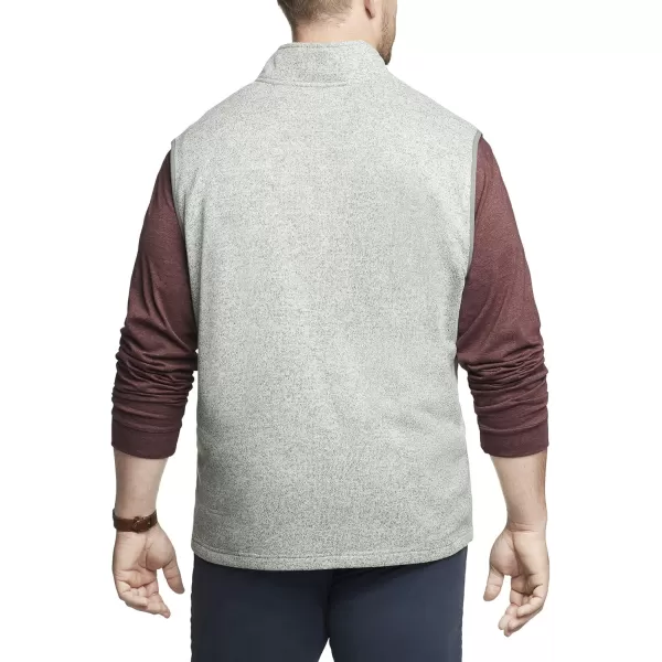 IZOD Men's Big and Tall Advantage Performance Full Zip Sweater Fleece Vest