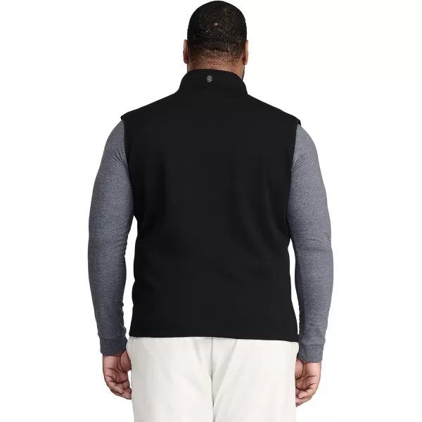 IZOD Men's Big and Tall Advantage Performance Full Zip Sweater Fleece Vest