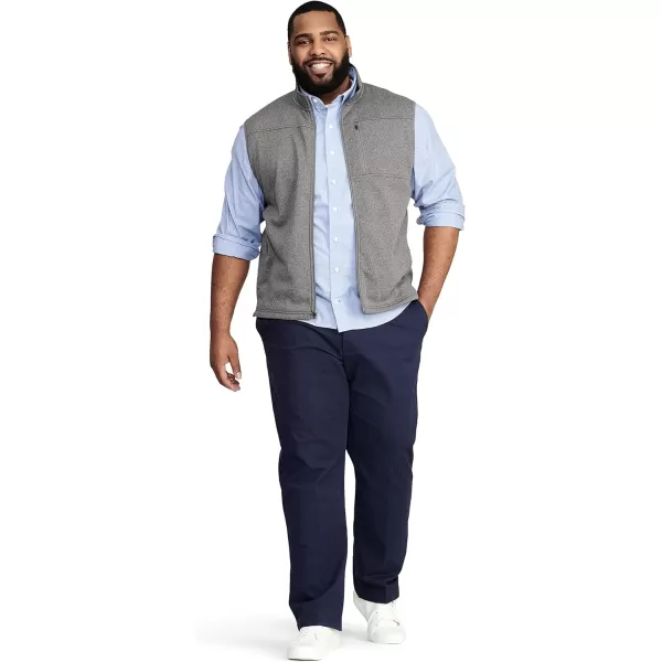 IZOD Men's Big and Tall Advantage Performance Full Zip Sweater Fleece Vest