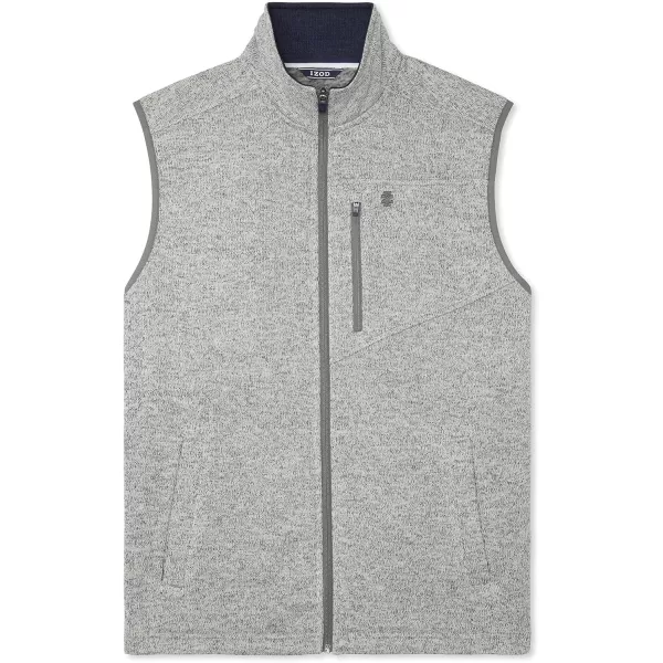 IZOD Men's Big and Tall Advantage Performance Full Zip Sweater Fleece Vest
