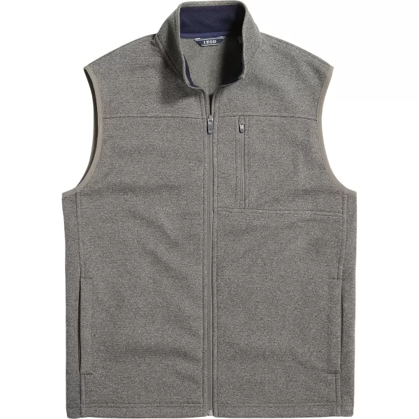 IZOD Men's Big and Tall Advantage Performance Full Zip Sweater Fleece Vest