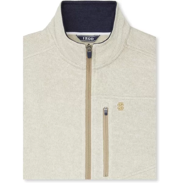 IZOD Men's Big and Tall Advantage Performance Full Zip Sweater Fleece Vest