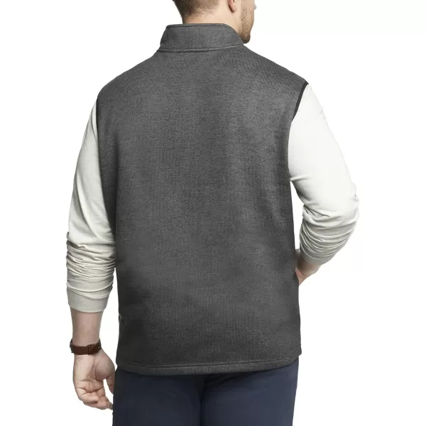 IZOD Men's Big and Tall Advantage Performance Full Zip Sweater Fleece Vest