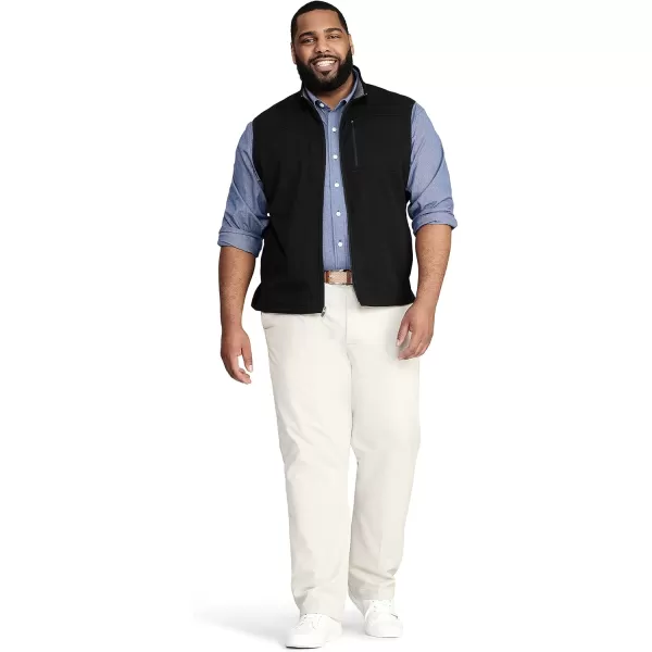 IZOD Men's Big and Tall Advantage Performance Full Zip Sweater Fleece Vest