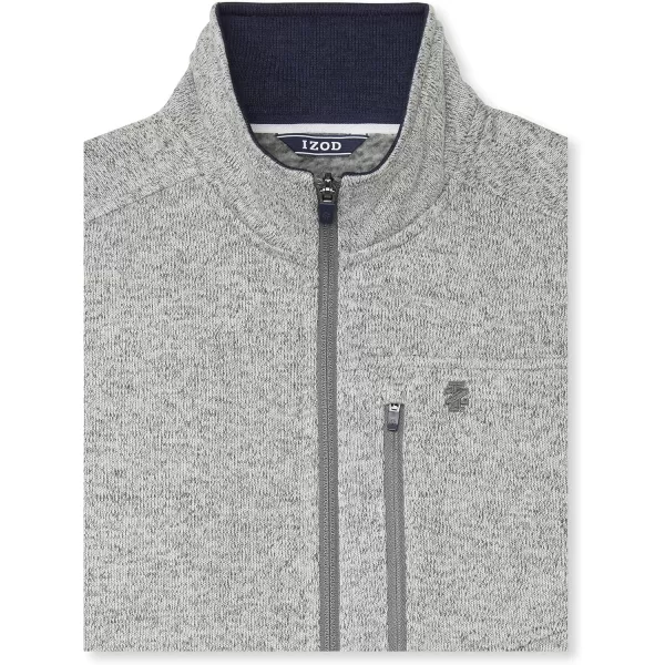 IZOD Men's Big and Tall Advantage Performance Full Zip Sweater Fleece Vest