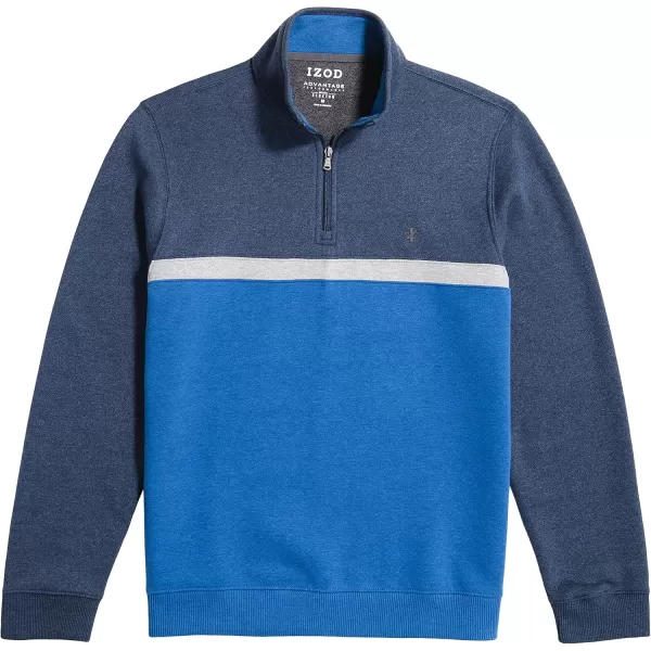 IZOD Men's Big and Tall Advantage Performance Quarter Zip Fleece Pullover Sweatshirt