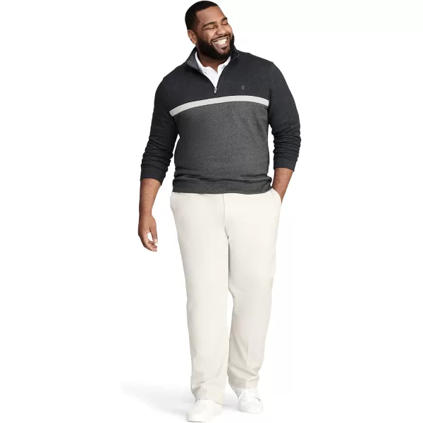 IZOD Men's Big and Tall Advantage Performance Quarter Zip Fleece Pullover Sweatshirt