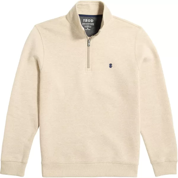 IZOD Men's Big and Tall Advantage Performance Quarter Zip Fleece Pullover Sweatshirt
