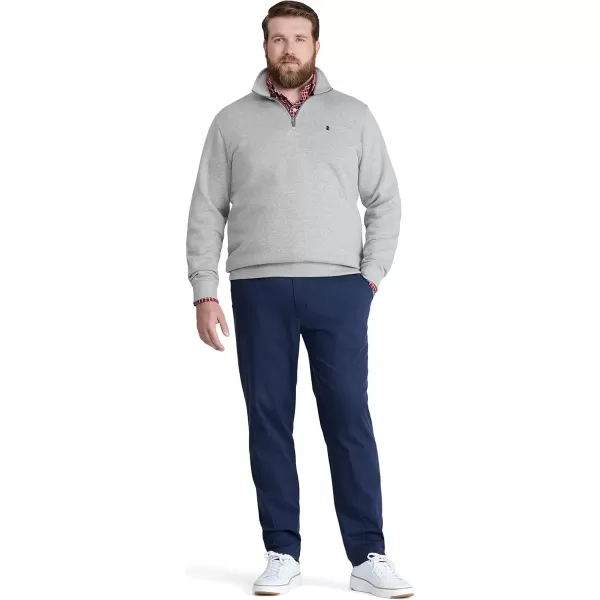 IZOD Men's Big and Tall Advantage Performance Quarter Zip Fleece Pullover Sweatshirt