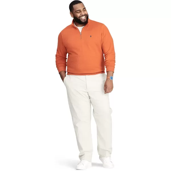 IZOD Men's Big and Tall Advantage Performance Quarter Zip Fleece Pullover Sweatshirt