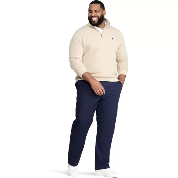 IZOD Men's Big and Tall Advantage Performance Quarter Zip Fleece Pullover Sweatshirt