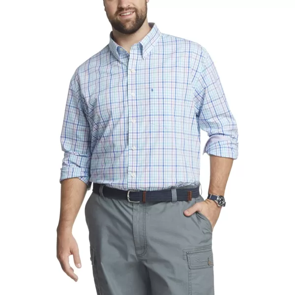 IZOD Men's Big and Tall Button Down Long Sleeve Shirt