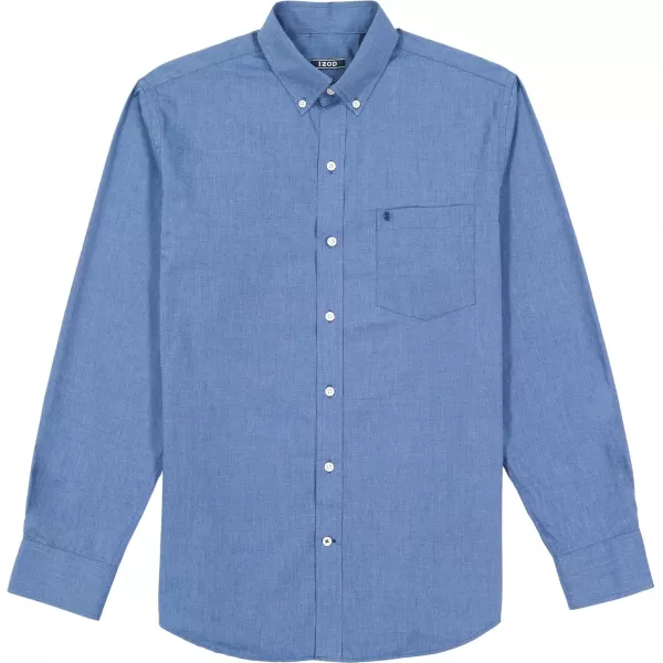 IZOD Men's Big and Tall Button Down Long Sleeve Stretch Performance Solid Shirt