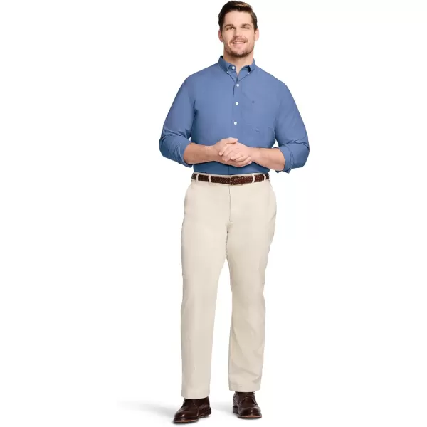 IZOD Men's Big and Tall Button Down Long Sleeve Stretch Performance Solid Shirt