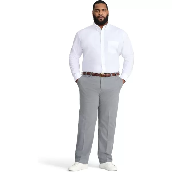 IZOD Men's Big and Tall Button Down Long Sleeve Stretch Performance Solid Shirt