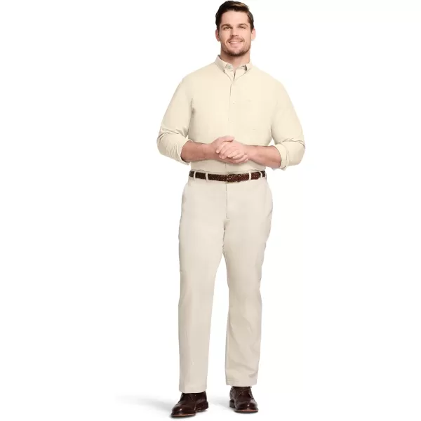 IZOD Men's Big and Tall Button Down Long Sleeve Stretch Performance Solid Shirt
