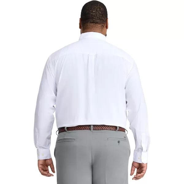 IZOD Men's Big and Tall Button Down Long Sleeve Stretch Performance Solid Shirt