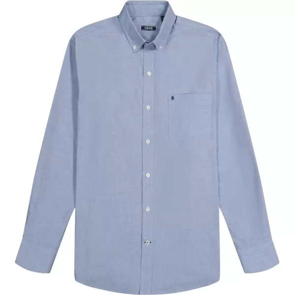 IZOD Men's Big and Tall Button Down Long Sleeve Stretch Performance Solid Shirt